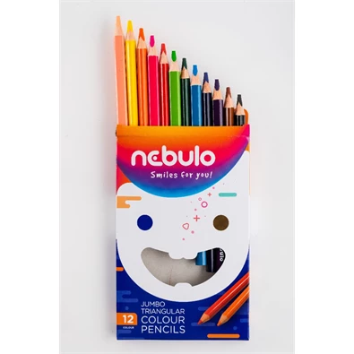 Nebulo Jumbo háromszögletű 12 db-os színesceruza készlet