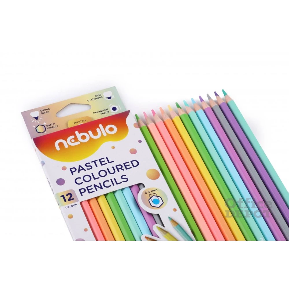 Nebulo pasztell 12db-os vegyes színű színes ceruza