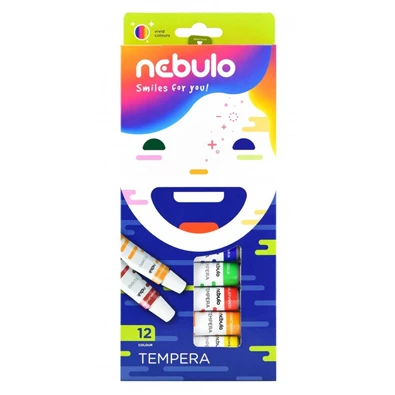 Nebulo 12 féle színű tempera készlet Nebulo 12 féle színű tempera készlet