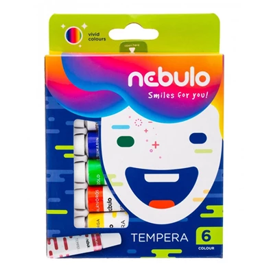 Nebulo 6 féle színű tempera készlet Nebulo 6 féle színű tempera készlet