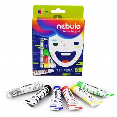 Nebulo 6 féle színű tempera készlet Nebulo 6 féle színű tempera készlet