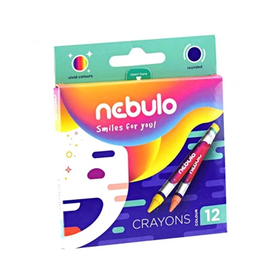 Nebulo 12db-os vegyes színű zsírkréta Nebulo 12db-os vegyes színű zsírkréta