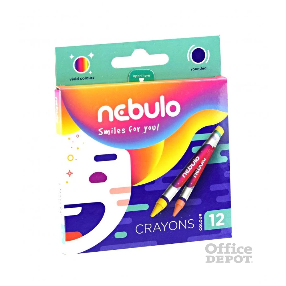 Nebulo 12db-os vegyes színű zsírkréta