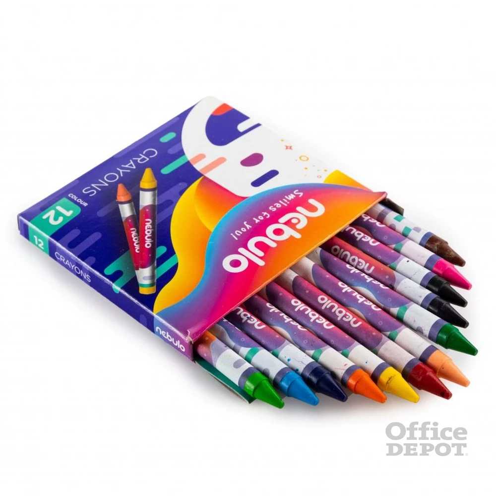 Nebulo 12db-os vegyes színű zsírkréta