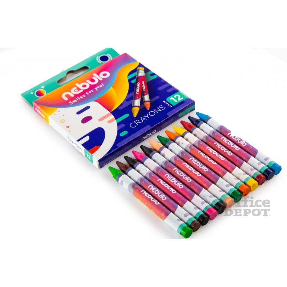 Nebulo 12db-os vegyes színű zsírkréta