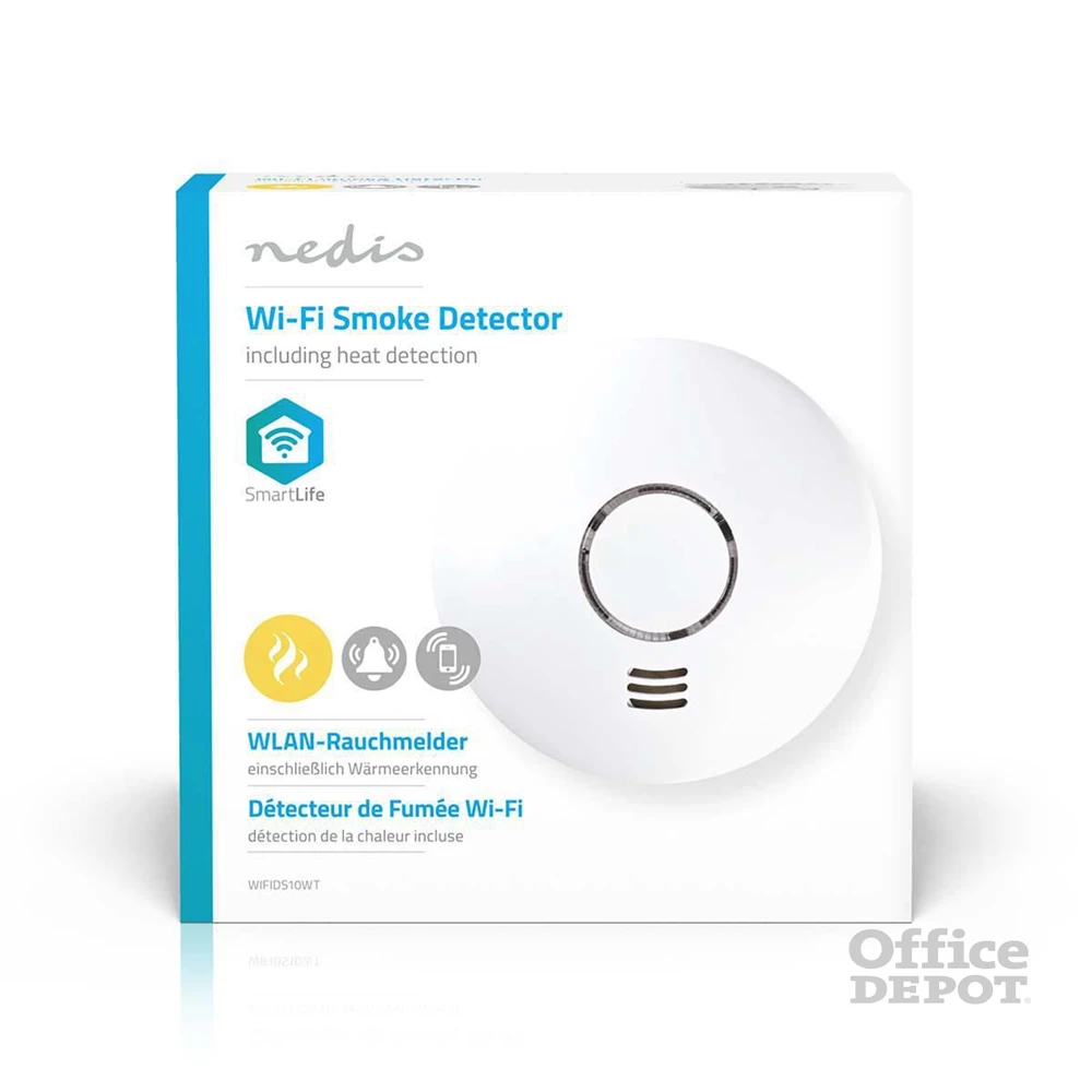 Nedis WIFIDS10WT SmartLife füstérzékelő