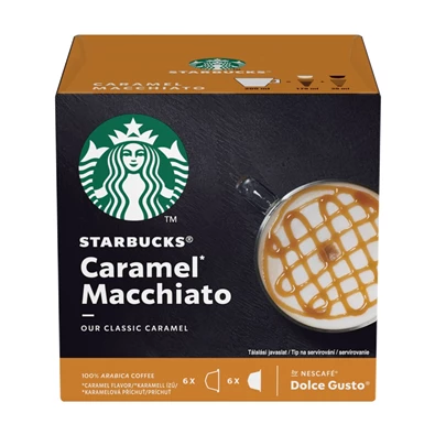 Nescafé Starbucks Dolce Gusto Caramel Macchiato 12 db kávékapszula Nescafé Starbucks Dolce Gusto Caramel Macchiato 12 db kávékapszula