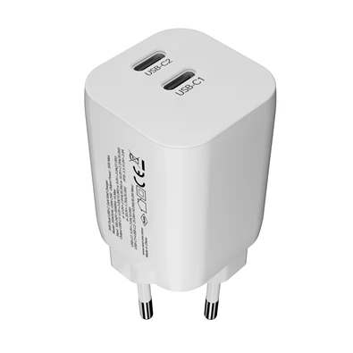 NextOne 35WDUAL-GAN-CHR 35W GaN 2xType-C fehér hálózati töltő NextOne 35WDUAL-GAN-CHR 35W GaN 2xType-C fehér hálózati töltő