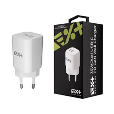 NextOne 35WDUAL-GAN-CHR 35W GaN 2xType-C fehér hálózati töltő NextOne 35WDUAL-GAN-CHR 35W GaN 2xType-C fehér hálózati töltő