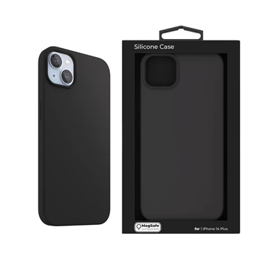 NextOne IPH-14MAX-MAGCASE-BLACK iPhone 14 Plus fekete szilikon MagSafe hátlap NextOne IPH-14MAX-MAGCASE-BLACK iPhone 14 Plus fekete szilikon MagSafe hátlap