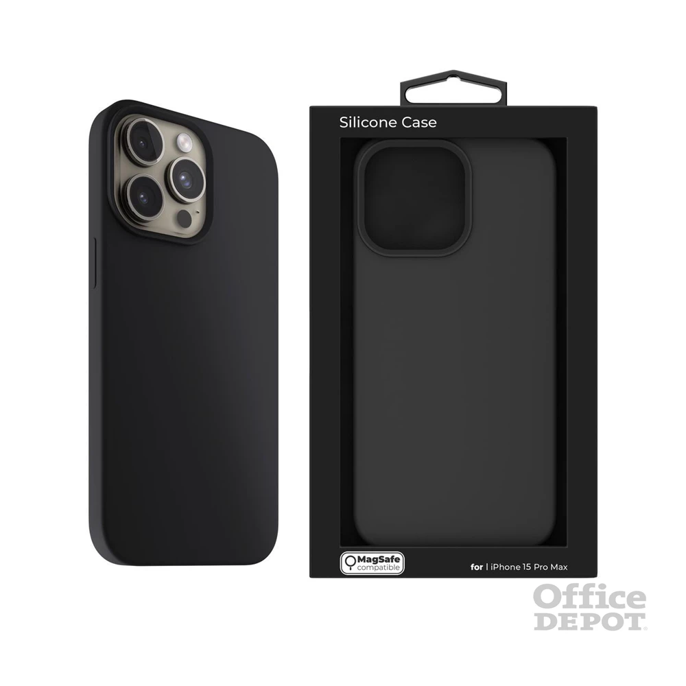 NextOne IPH-15PROMAX-MAGCASE-BLACK iPhone 15 Pro Max fekete szilikon MagSafe hátlap