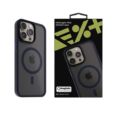 NextOne IPH-15PRO-MAGSF-MISTCASE-MN iPhone 15 Pro éjfekete szilikon MagSafe hátlap NextOne IPH-15PRO-MAGSF-MISTCASE-MN iPhone 15 Pro éjfekete szilikon MagSafe hátlap