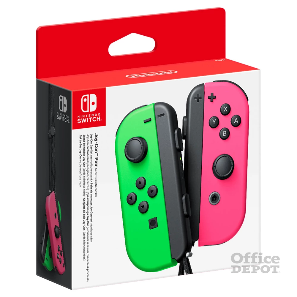 Nintendo Switch NSP075 Joy-Con Neon Green/Neon Pink zöld-pink kontroller pár