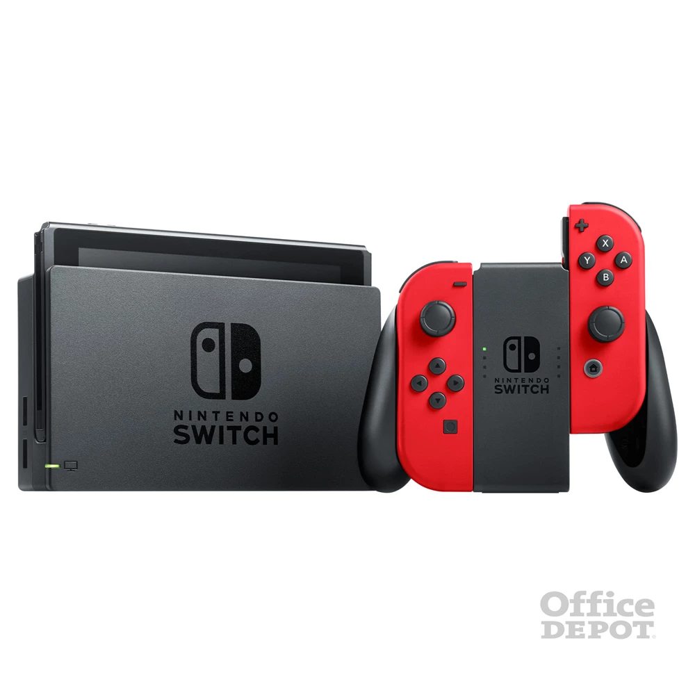 Nintendo Switch Neon Red + Super Mario Odyssey játékkonzol csomag