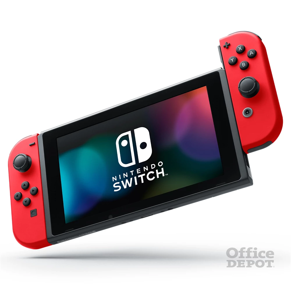 Nintendo Switch Neon Red + Super Mario Odyssey játékkonzol csomag