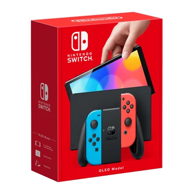 Nintendo Switch OLED Modell Neon Red & Blue Joy-Con játékkonzol Nintendo Switch OLED Modell Neon Red & Blue Joy-Con játékkonzol