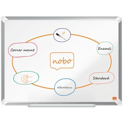 Nobo Premium Plus 60x45cm zománcozott mágneses fehértábla Nobo Premium Plus 60x45cm zománcozott mágneses fehértábla