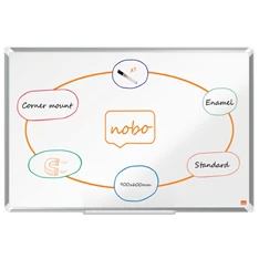 Nobo Premium Plus 90x60cm zománcozott mágneses fehértábla Nobo Premium Plus 90x60cm zománcozott mágneses fehértábla