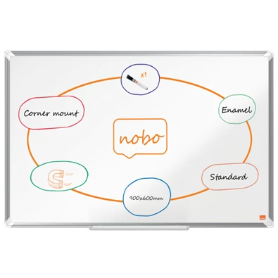 Nobo Premium Plus 90x60cm zománcozott mágneses fehértábla Nobo Premium Plus 90x60cm zománcozott mágneses fehértábla
