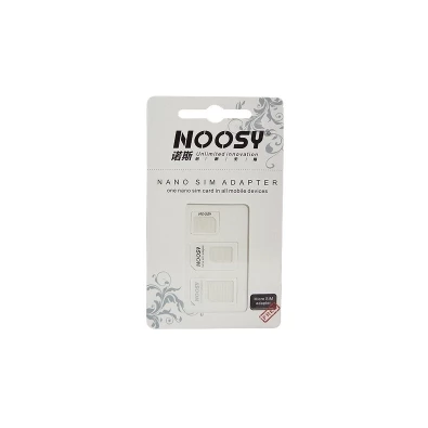 Noosy nano és micro 3 az 1-ben SIM kártya adapter + SIM kiszedő tű Noosy nano és micro 3 az 1-ben SIM kártya adapter + SIM kiszedő tű