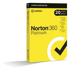 Norton 360 Platinum 100GB HUN 1 Felhasználó 20 gép 1 éves dobozos vírusirtó szoftver Norton 360 Platinum 100GB HUN 1 Felhasználó 20 gép 1 éves dobozos vírusirtó szoftver