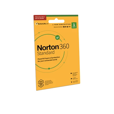 Norton 360 STANDARD 10GB SWS 1 Felhasználó 1 gép 1 éves dobozos vírusirtó szoftver Not for Sale Norton 360 STANDARD 10GB SWS 1 Felhasználó 1 gép 1 éves dobozos vírusirtó szoftver Not for Sale