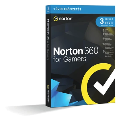 Norton 360 for gamers 50GB HUN 1 Felhasználó 3 gép 1 éves dobozos vírusirtó szoftver Norton 360 for gamers 50GB HUN 1 Felhasználó 3 gép 1 éves dobozos vírusirtó szoftver