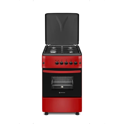 Novacook F5S40G2 R LPG meggypiros gáztűzhely Novacook F5S40G2 R LPG meggypiros gáztűzhely