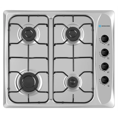 Novacook RT021 inox beépíthető gáz főzőlap Novacook RT021 inox beépíthető gáz főzőlap
