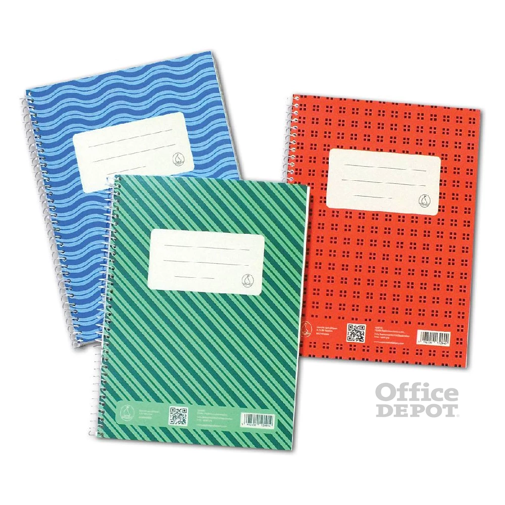 Novum A5 80 lapos  kockás spirálfüzet