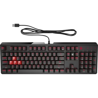 OMEN by HP Encoder Cherry MX Red fekete gamer billentyűzet OMEN by HP Encoder Cherry MX Red fekete gamer billentyűzet