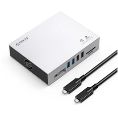 ORICO ORICO-CDH-15H-GY-BP Type-C 15in1 10Gbps Multifunkciós dokkoló állomás ORICO ORICO-CDH-15H-GY-BP Type-C 15in1 10Gbps Multifunkciós dokkoló állomás