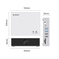 ORICO ORICO-CDH-15H-GY-BP Type-C 15in1 10Gbps Multifunkciós dokkoló állomás ORICO ORICO-CDH-15H-GY-BP Type-C 15in1 10Gbps Multifunkciós dokkoló állomás