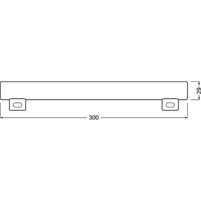 Osram LEDinestra matt üveg búra/4,5W/250lm/2700K/S14s dimmelhető LED cső izzó Osram LEDinestra matt üveg búra/4,5W/250lm/2700K/S14s dimmelhető LED cső izzó
