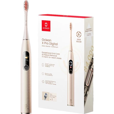 Oclean X Pro Digital szónikus arany elektromos okos fogkefe Oclean X Pro Digital szónikus arany elektromos okos fogkefe