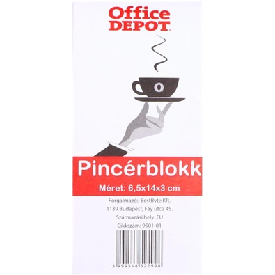 Office Depot 6,5 x 14 x 3 cm pincérblokk Office Depot 6,5 x 14 x 3 cm pincérblokk