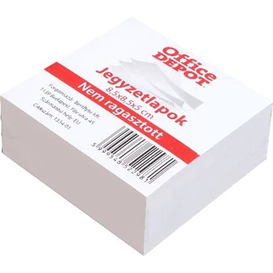 Office Depot 8,5 x 8,5 x 5 cm nem ragasztott jegyzetlapok Office Depot 8,5 x 8,5 x 5 cm nem ragasztott jegyzetlapok