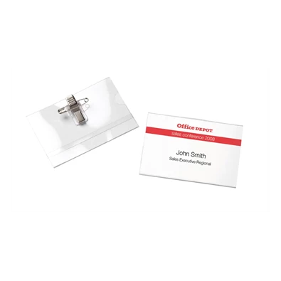 Office Depot 90x60mm fekvő kombinált 25db névkitűző Office Depot 90x60mm fekvő kombinált 25db névkitűző