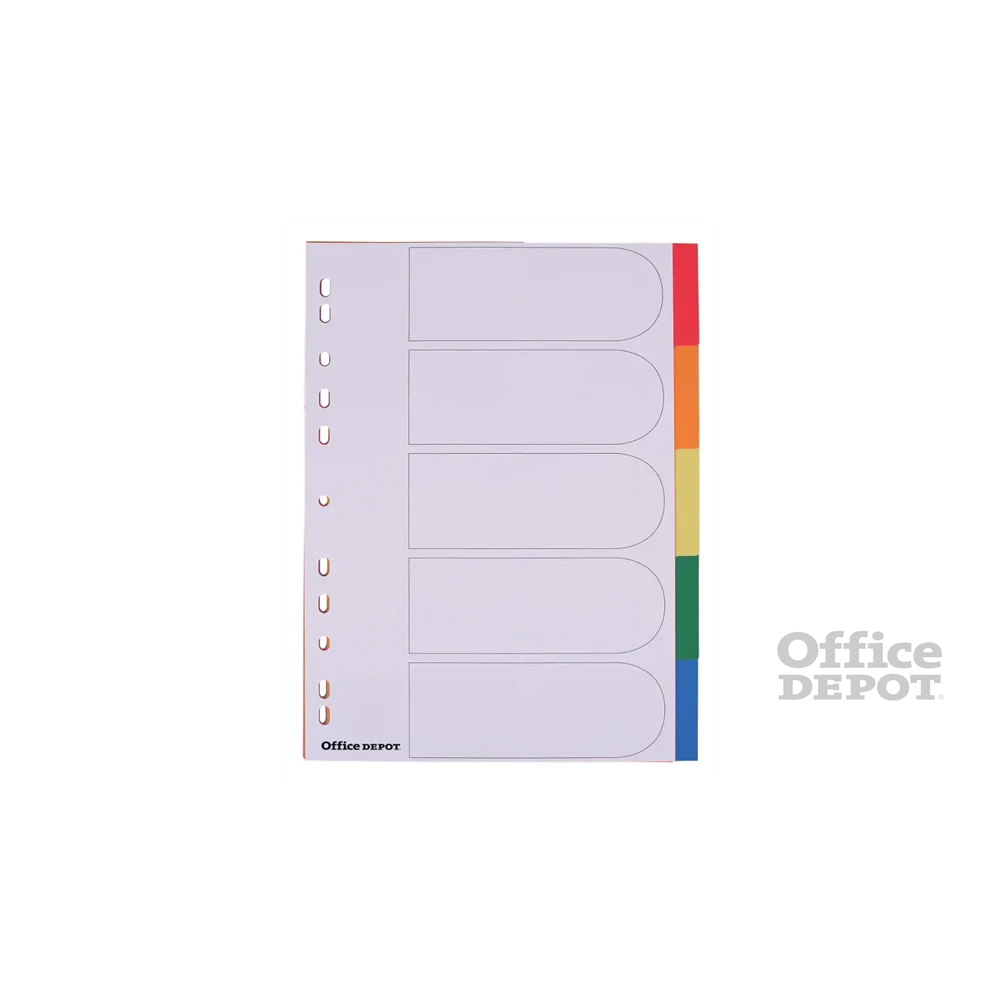 Office Depot A4 10 részes műanyag elválasztólap