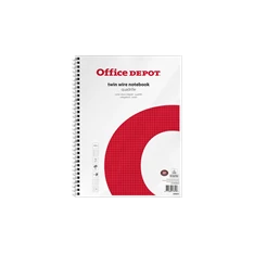 Office Depot A4+ 5db/csomag lefűzhető kockás spirálfüzet Office Depot A4+ 5db/csomag lefűzhető kockás spirálfüzet