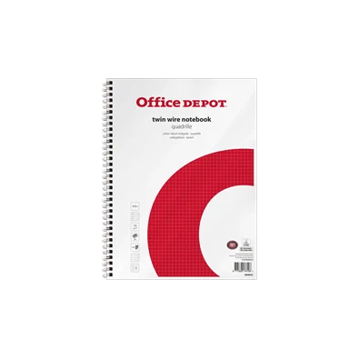 Office Depot A4+ 5db/csomag lefűzhető kockás spirálfüzet Office Depot A4+ 5db/csomag lefűzhető kockás spirálfüzet
