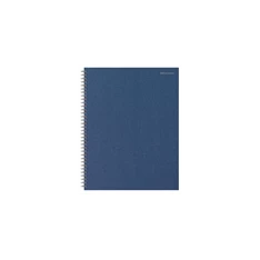 Office Depot A4+  sötétkék keményfedeles, lefűzhető kockás spirálfüzet