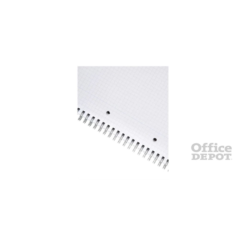 Office Depot A4+  sötétkék keményfedeles, lefűzhető kockás spirálfüzet