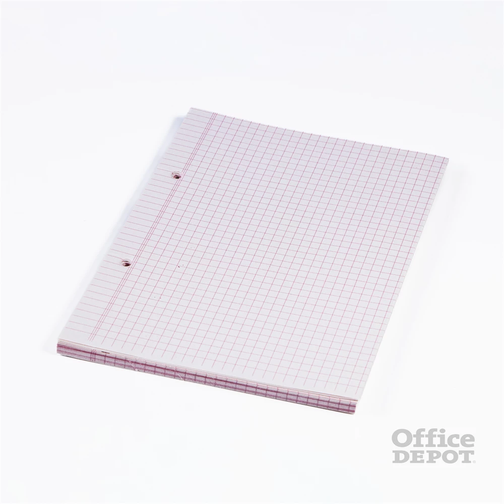 Office Depot A5 50 lapos kockás gyűrűskönyv betét