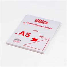 Office Depot A5 50 lapos sima gyűrűskönyv betét