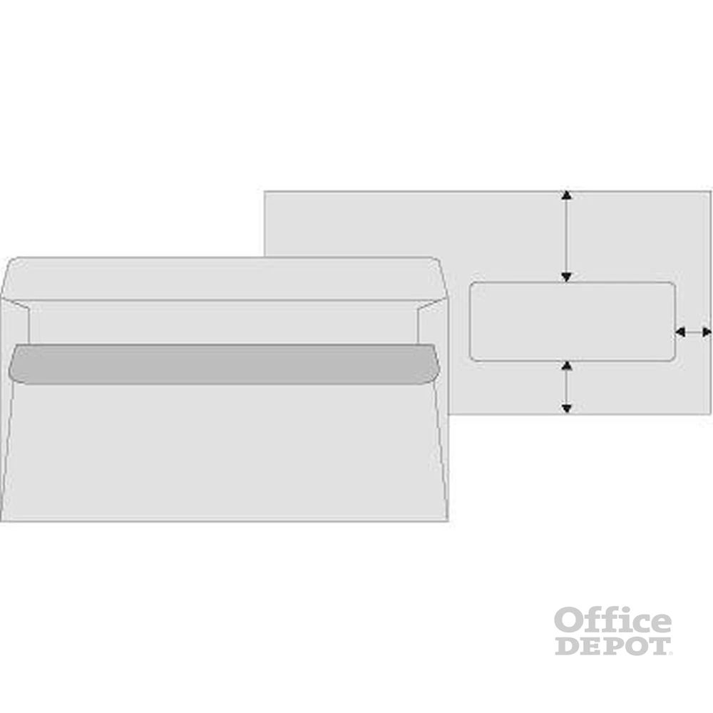 Office Depot LA4 öntapadó jobb ablakos 50db boríték