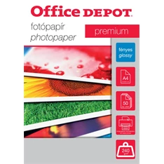 Office Depot Premium A4 240g fényes 50db fotópapír Office Depot Premium A4 240g fényes 50db fotópapír