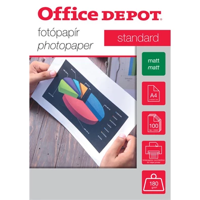 Office Depot Standard A4 180g matt 100db fotópapír Office Depot Standard A4 180g matt 100db fotópapír