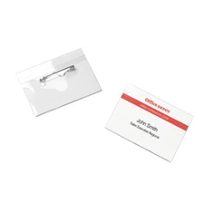 Office Depot 90x60mm fekvő biztosítótűs 50db névkitűző Office Depot 90x60mm fekvő biztosítótűs 50db névkitűző