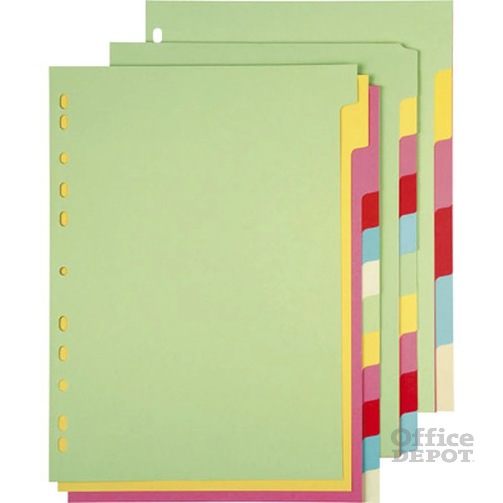 Office Depot A4 karton 10 részes elválasztólap